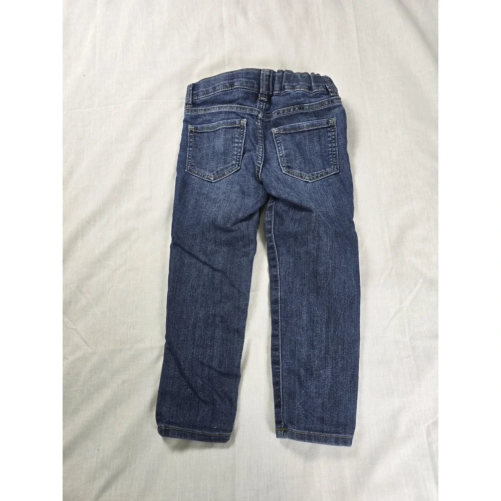 OshKosh B'gosh Jeans Toddler Girls 3T Blue Denim Super Skinny Adjustable Waist‎